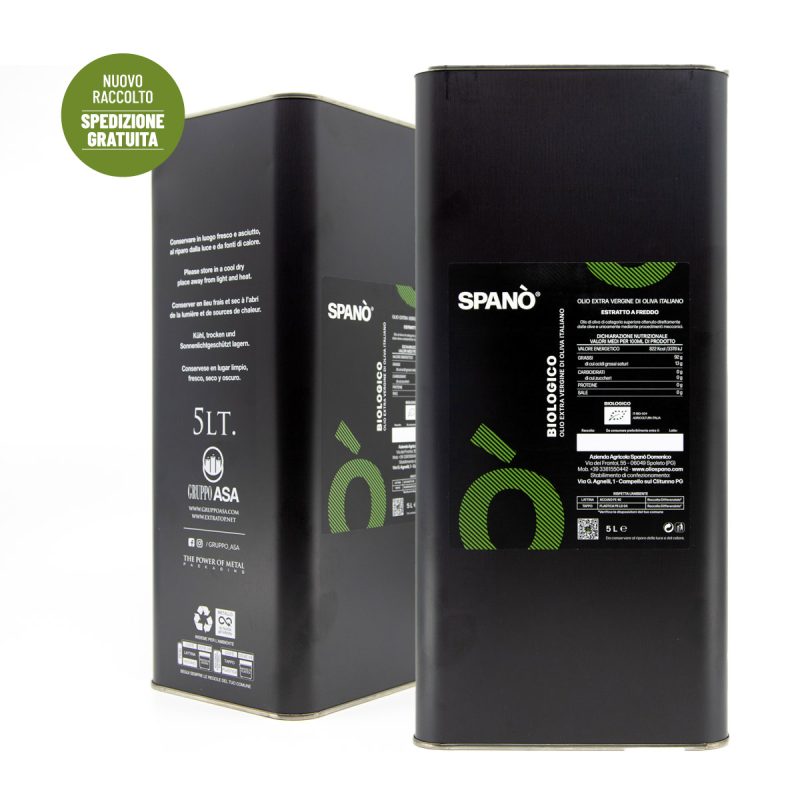 Olio Spanò | Olio Extra Vergine Biologico Artigianale 100% Italiano